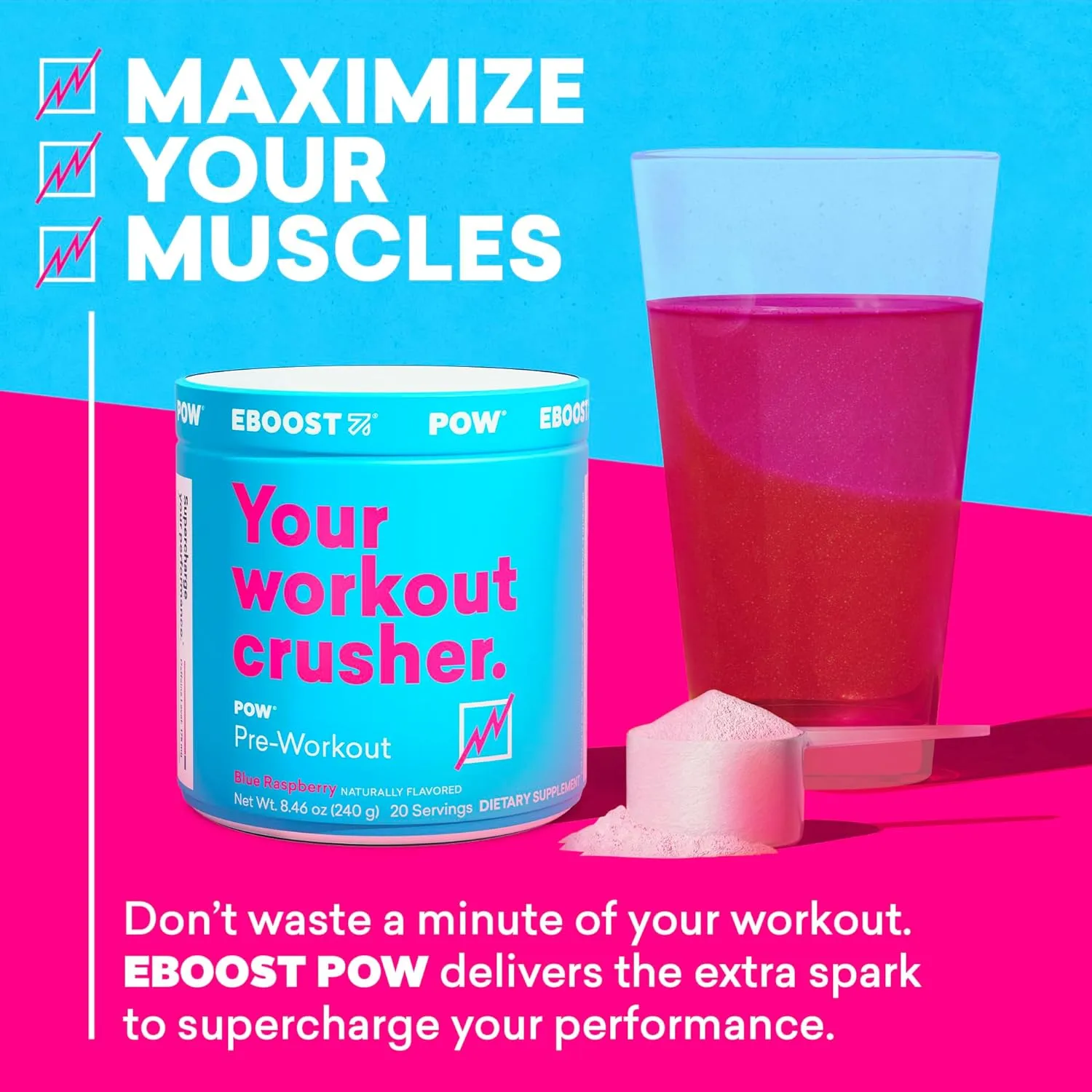 EBOOST POW Pre-Workout Powder