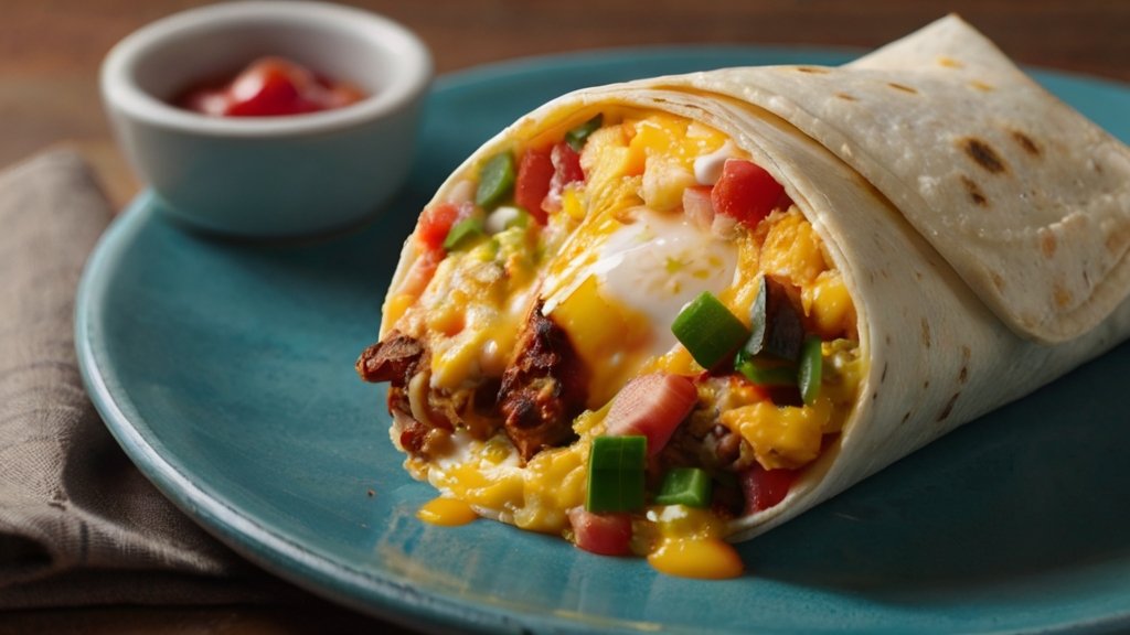 Loaded Breakfast Burrito
High Calorie Breakfast Ideas for Weight Gain